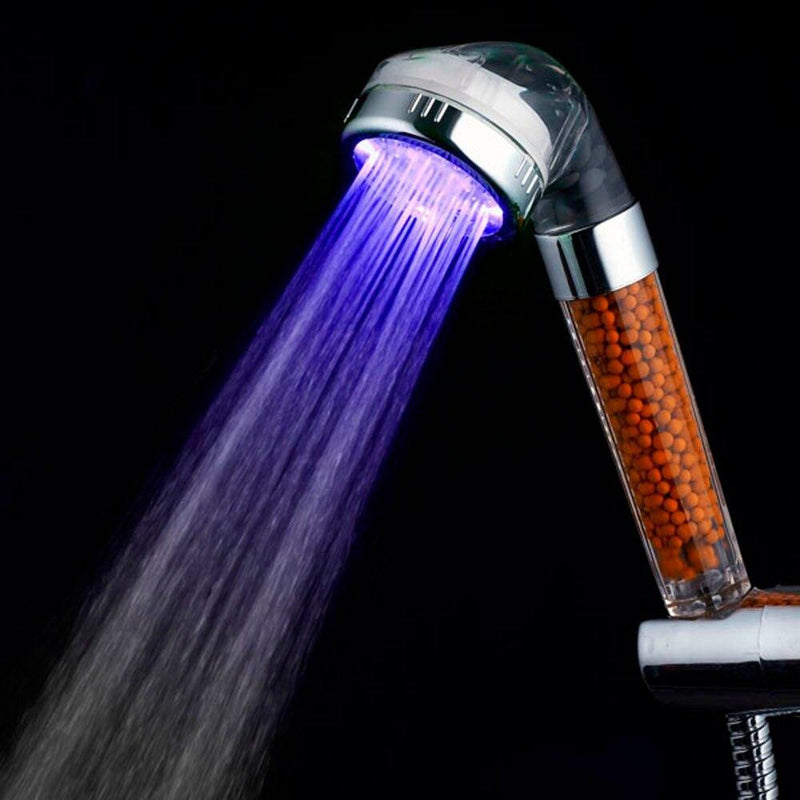 Chuveiro De Alta Pressão Ion Water® - Com Filtragem Iônica e Cromoterapia de Luz de Led - Online USA Shops