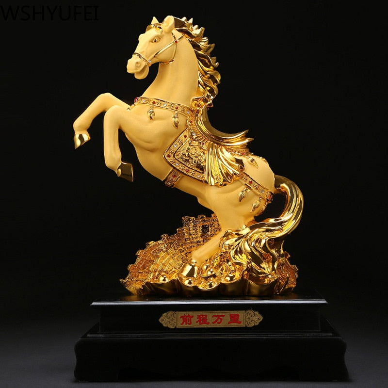 Escultura Cavalo Da Sorte Chinês