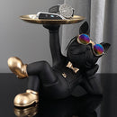 Estátua Bulldog Mordomo | Bandeja