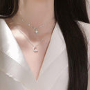 Colar de Lua e Estrela Duplo -Star Moon Shine® - Online USA Shops