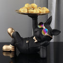 Estátua Bulldog Mordomo | Bandeja