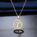 Colar Com Letra Gold Letter® -Letras de A até Z - Online USA Shops