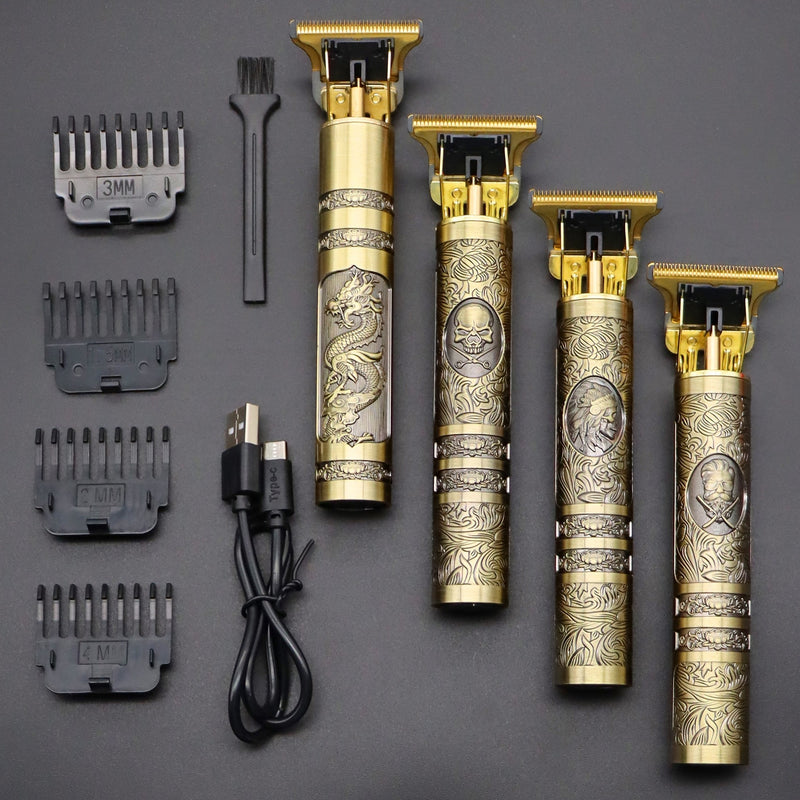 DRAGON GOLD MACHINE - A verdadeira Máquina Profissional de Cortar o Cabelo e Fazer a Barba